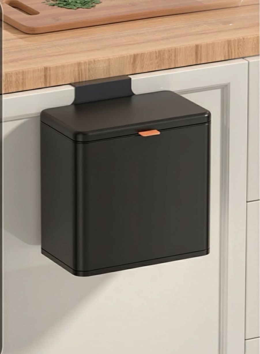 Kitchen cabinet edge hanging bin سطل آویز لبه کابینت آشپزخانه