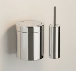 سطل و برس استیل دیواری 5 لیتر رنگ استیل براق