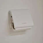 سرویس بهداشتی روما سفید چوبی با جای دستمال - Image 3