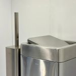 سطل و برس تک اسمارت 6 لیتر بادبزنی مربع رنگ استیل مات - Image 4