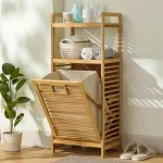 سبد رخت چرک و استند بامبو - Image 10