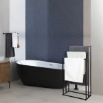 استند ایستاده مخصوص حوله پایه مستطیل رنگ مشکی