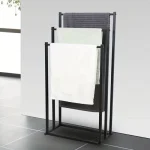 استند ایستاده مخصوص حوله پایه مستطیل رنگ مشکی - Image 4