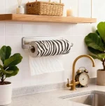 جای دستمال کاغذی حوله ای فوق لوکس لاکچری اورگانیک طرح زبرا zebra - Image 5