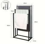 استند ایستاده مخصوص حوله پایه مستطیل رنگ مشکی - Image 5