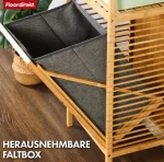 سبد رخت چرک و استند بامبو - Image 4