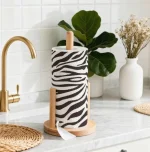 جای دستمال کاغذی حوله ای فوق لوکس لاکچری اورگانیک طرح زبرا zebra - Image 6