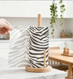 جای دستمال کاغذی حوله ای فوق لوکس لاکچری اورگانیک طرح زبرا zebra - Image 8