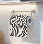جای دستمال کاغذی حوله ای فوق لوکس لاکچری اورگانیک طرح زبرا zebra - Image 9