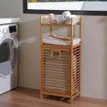 سبد رخت چرک و استند بامبو - Image 8