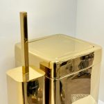 سطل و برس تک اسمارت 6 لیتر بادبزنی مربع رنگ طلایی - Image 2