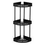 جا شامپویی کنج سه طبقه ی رنگ استیل براق کد 2013-CR Banyo - Image 6