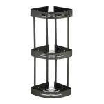 جا شامپویی کنج سه طبقه ی رنگ استیل براق کد 2013-CR Banyo - Image 7