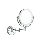 اینه اصلاح دیواری چراغدار رنگ کروم براق214-1(CR) - Image 2