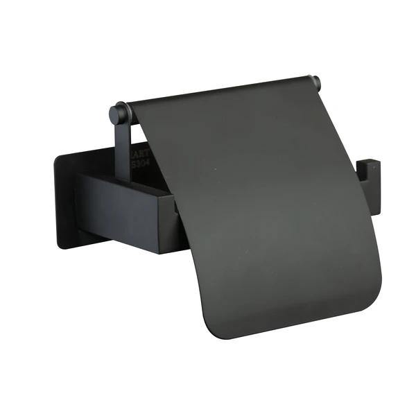 7305-BL جای دستمال توالت کاوردار چسبی رنگ مشکی کد7305-BL - Image 1