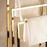 استند حوله ی سه شاخه رنگ طلایی براق - Image 4