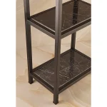 استند ایستاده سه طبقه بدنه مشکی با کفه سنگ مشکی - Image 3