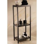 استند ایستاده سه طبقه بدنه مشکی با کفه سنگ مشکی - Image 4