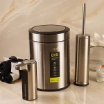 سطل و فرچه ی تک حجم 6 لیتر با جا مایع چشمی برند اکو رنگ استیل - Image 4