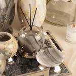 ست سرویس بهداشتی 6 پارچه سنگ طبیعی رنگ طوسی - Image 4