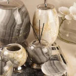 ست سرویس بهداشتی 6 پارچه سنگ طبیعی رنگ طوسی - Image 6