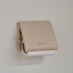 ست سرویس بهداشتی کرمی چوبی روما با جای دستمال 6پارچه کامل - Image 3