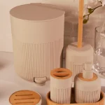 ست سرویس بهداشتی رنک کرم وانیلی مات - Image 2