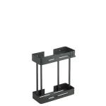 استند وسط حمام دو طبقه رنگ استیل براق کد 2022-CR Banyo - Image 5