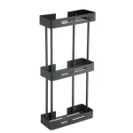 استند وسط حمام سه طبقه رنگ استیل مات کد 2023-BN Banyo - Image 6