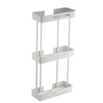 استند وسط حمام سه طبقه رنگ استیل مات کد 2023-BN Banyo - Image 7