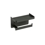 جای دستمال توالت استنددار دیواری رنگ مشکی کد 2301-BL