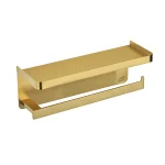 جای دستمال حوله ای استنددار دیواری رنگ طلایی براق کد 2301-L GO - Image 5