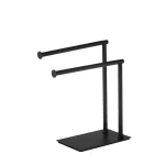 استند رومیزی دوبل پایه مستطیل رنگ مشکی کد 7026S-BL