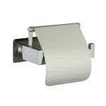 جای دستمال توالت کاور دار چسبی رنگ استیل مات کد 7305-BN - Image 3