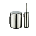 سطل و فرچه ی تک دیواری برند اسمارت رنگ طلایی مات کد 905W-Brush golden - 5L-Banyo - Image 6