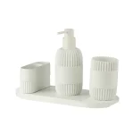 نیم ست 4 پارچه کورین رنگ کرم  برند اسمارت کد AD-254 A - Cream - - Image 5