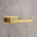 جای دستمال توالت چسبی پایه فلت رنگ طلایی مات - Image 2