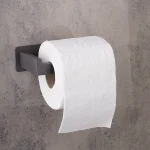 جای دستمال توالت چسبی پایه فلت رنگ طوسی - Image 3