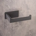 جای دستمال توالت چسبی پایه فلت رنگ طوسی - Image 4