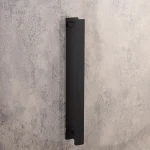 جای حوله ی چسبی پایه مستطیل رنگ مشکی - Image 2