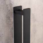 جای حوله ی چسبی پایه مستطیل رنگ مشکی - Image 3