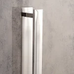 جای حوله ی چسبی پایه مستطیل رنگ استیل براق - Image 3