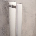 جای حوله ی چسبی پایه مستطیل رنگ استیل مات - Image 3