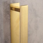 جای حوله ی چسبی پایه مستطیل رنگ طلایی مات - Image 3
