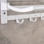رخت آویز دیواری تاشو رنگ سفید - Image 4