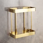 استند وسط حمام دو طبقه ضخیم برند اسمارت رنگ طلایی - Image 2