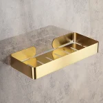 استند وسط حمام تک طبقه ضخیم برند اسمارت رنگ طلایی - Image 4
