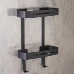 استند وسط حمام دو طبقه ضخیم برند اسمارت رنگ مشکی - Image 2