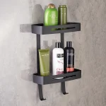 استند وسط حمام دو طبقه ضخیم برند اسمارت رنگ مشکی - Image 5