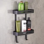 استند وسط حمام دو طبقه ضخیم برند اسمارت رنگ مشکی